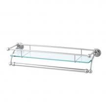 Rohl U.6975APC - Wall Mount Glass Vanity Shelf