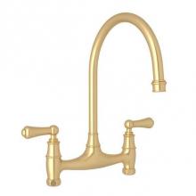 Rohl U.4791L-SEG-2 - Georgian Era™ Bridge Kitchen Faucet Without Unions