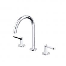 Rohl MD08D3LMAPC - Modelle™ Widespread Lavatory Faucet With C-Spout