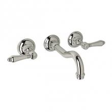 Rohl A1477LMPNTO-2 - Rohl Italian Bath Acqui Trim Set Only With No Rough Valve Body To Wall Mounted Three Hole Widespre