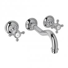 Rohl A1477XMAPCTO-2 - Rohl Italian Bath Acqui Trim Set Only With No Rough Valve Body To Wall Mounted Three Hole Widespre