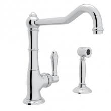 Rohl A3650/11LMWSAPC-2 - Acqui® Extended Spout Kitchen Faucet With Side Spray