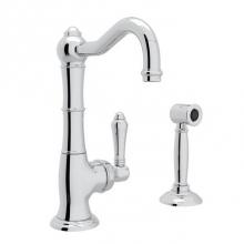 Rohl A3650LMWSAPC-2 - Acqui® Kitchen Faucet With Side Spray