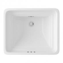 Rohl U.2830WH - 20'' x 17'' Rectangular Undermount Lavatory Sink