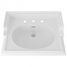 Rohl U.2863WH - 25'' x 20'' Oval Wash Stand Lavatory Sink