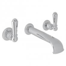 Rohl U.3560L-APC/TO-2 - Edwardian™ Wall Mount Lavatory Faucet Trim With U-Spout