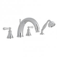 Rohl U.3648LS-APC - Georgian Era™ 4-Hole Deck Mount Tub Filler With C-Spout