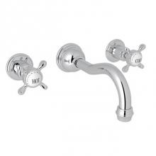 Rohl U.3791X-APC/TO-2 - Edwardian™ Wall Mount Lavatory Faucet Trim With Column Spout