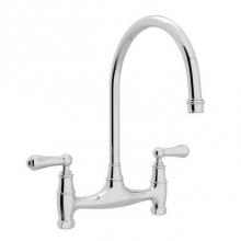 Rohl U.4791L-APC-2 - Georgian Era™ Bridge Kitchen Faucet Without Unions