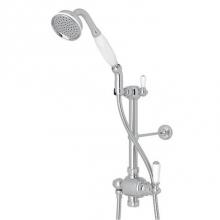 Rohl U.5373NAPC - Riser Diverter, Handshower, Handshower Holder, Hose and 8'' Thermostatic Outlet