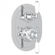 Rohl U.5520L-APC/TO - Edwardian™ 3/4'' Oval Thermostatic Trim With Volume Control