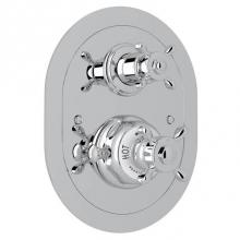 Rohl U.5521X-APC/TO - Edwardian™ 3/4'' Oval Thermostatic Trim With Volume Control