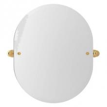 Rohl U.6982EG - Perrin & Rowe® Wall Mount 24 7/16'' Oval Mirror in English Gold