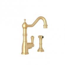 Rohl U.4746SEG-2 - Edwardian™ Kitchen Faucet With Side Spray