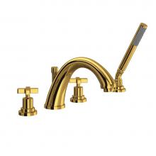 Rohl A1264XMULB - Lombardia® 4-Hole Deck Mount Tub Filler