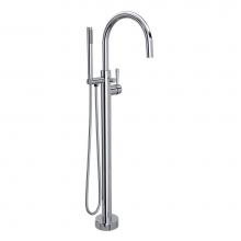 Rohl TMB06F1LMAPC - Graceline® Single Hole Floor Mount Tub Filler Trim