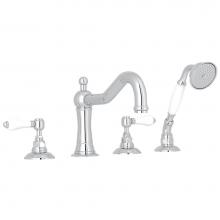 Rohl A1404LPAPC - Acqui® 4-Hole Deck Mount Tub Filler