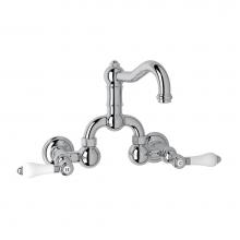 Rohl A1418LPAPC-2 - Acqui® Wall Mount Bridge Lavatory Faucet With Column Spout