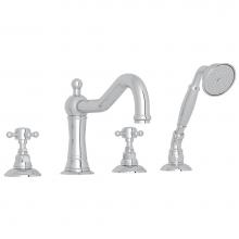 Rohl A1404XMAPC - Acqui® 4-Hole Deck Mount Tub Filler