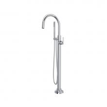 Rohl TAP05F1LMAPC - Apothecary™ Single Hole Floor Mount Tub Filler Trim