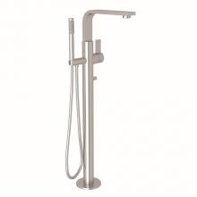 Rohl SOR-14-SB - Soriano™ Single Hole Floor Mount Tub Filler