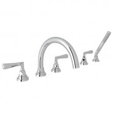 Rohl A2314LMAPC - San Giovanni™ 5-Hole Deck Mount Tub Filler