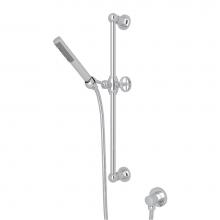 Rohl AKIT8074IWAPC - Handshower Set With 21'' Slide Bar and Single Function Handshower