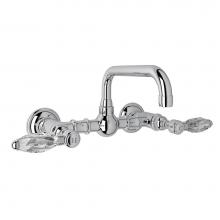 Rohl A1423LCAPC-2 - Acqui® Wall Mount Bridge Lavatory Faucet With U-Spout