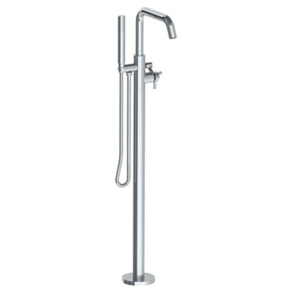 Single Hole Floor Standing Bath Set with Hand Shower