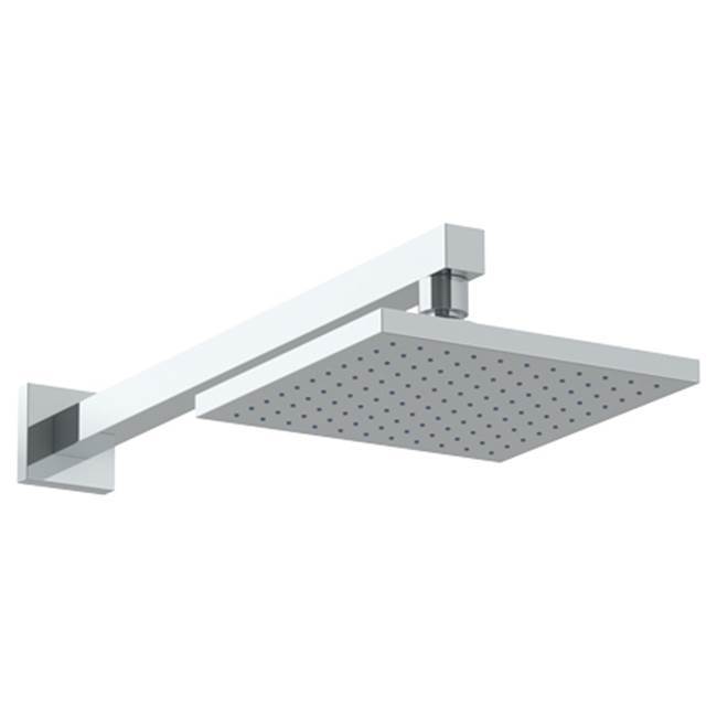 Wall Mounted Showerhead, 8'', with 15 1/2'' Arm and Flange