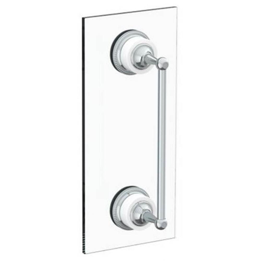 Venetian 12'' shower door pull/ glass mount towel bar