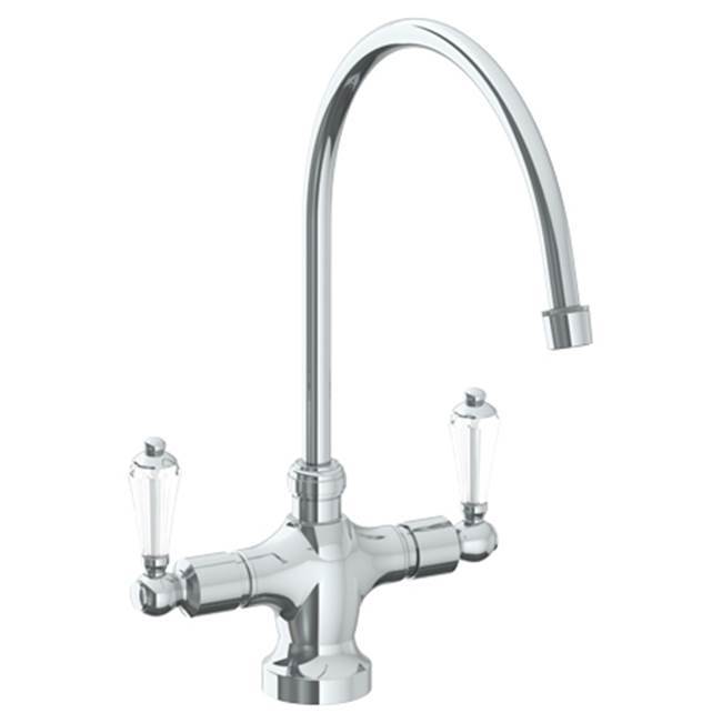 Deck Mounted 1 Hole Kitchen Faucet with 9 3/4'' spout