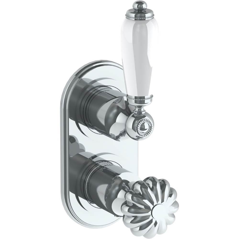 Wall Mounted Mini Thermostatic Shower Trim with built-in control, 3 1/2'' x 6 1/4'&