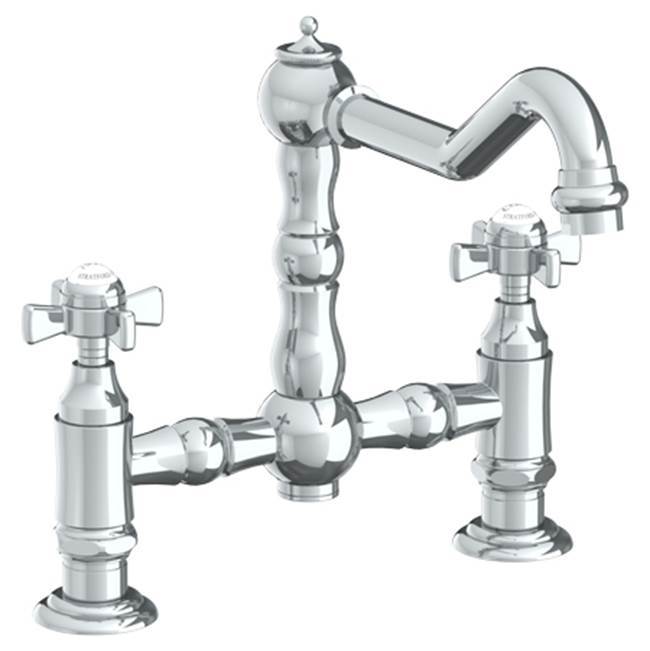 Deck Mounted Bridge Kitchen Faucet