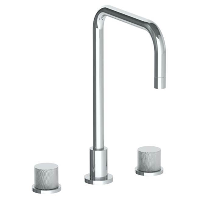 Deck Mounted 3 Hole Square Top Kitchen Faucet