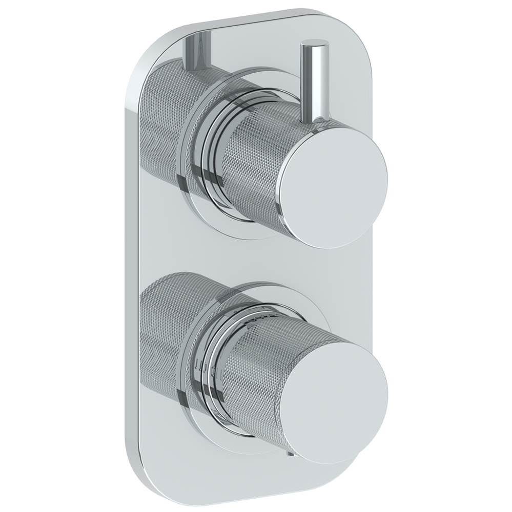 Wall Mounted Mini Thermostatic Shower Trim with built-in control, 3 1/2''