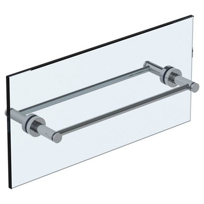 Loft 2.0 12'' Double Shower Door Pull / Glass Mount Towel Bar