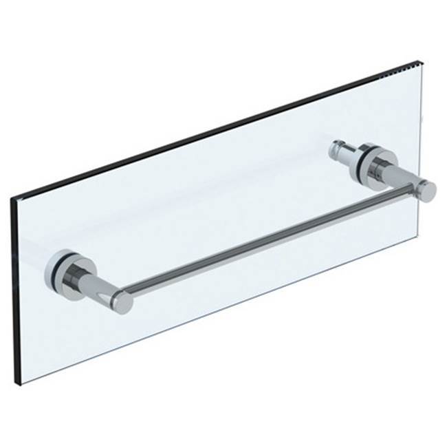 Loft 2.0 12'' Shower Door Pull  With Knob / Glass Mount Towel Bar with Hook