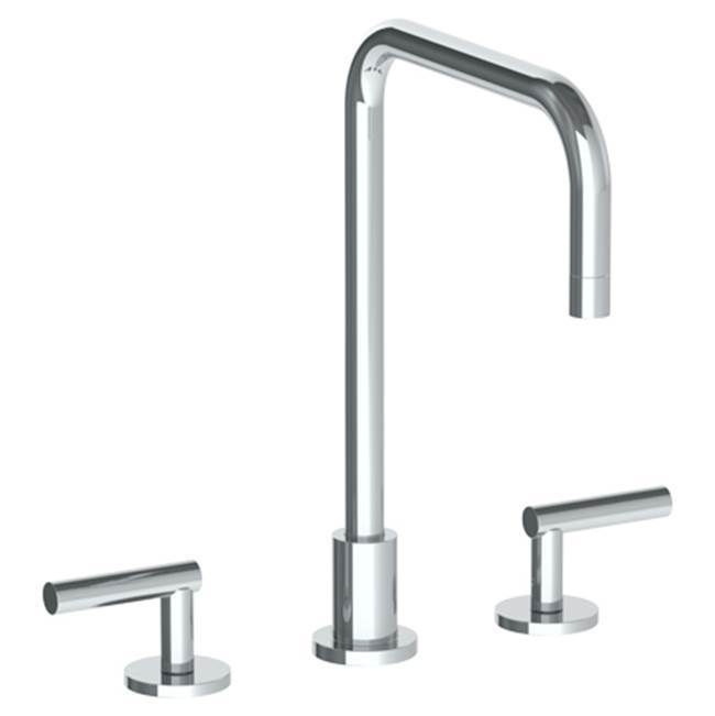 Deck Mounted 3 Hole Square Top Kitchen Faucet