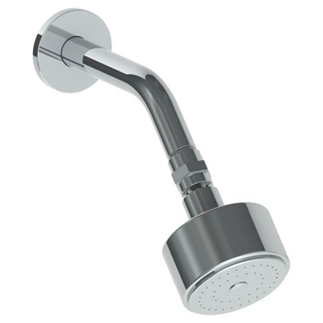 Wall Mounted Showerhead, 3'' dia with 6'' Arm and Flange