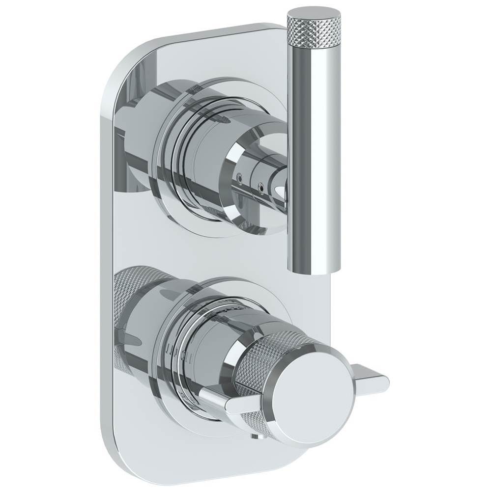 Wall Mounted Mini Thermostatic Shower Trim with built-in control, 3 1/2''