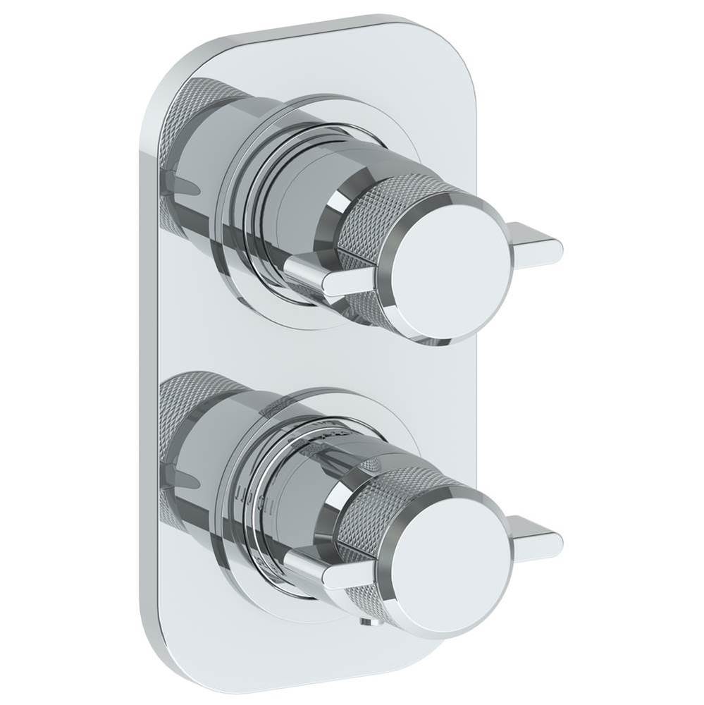 Wall Mounted Mini Thermostatic Shower Trim with built-in control, 3 1/2''