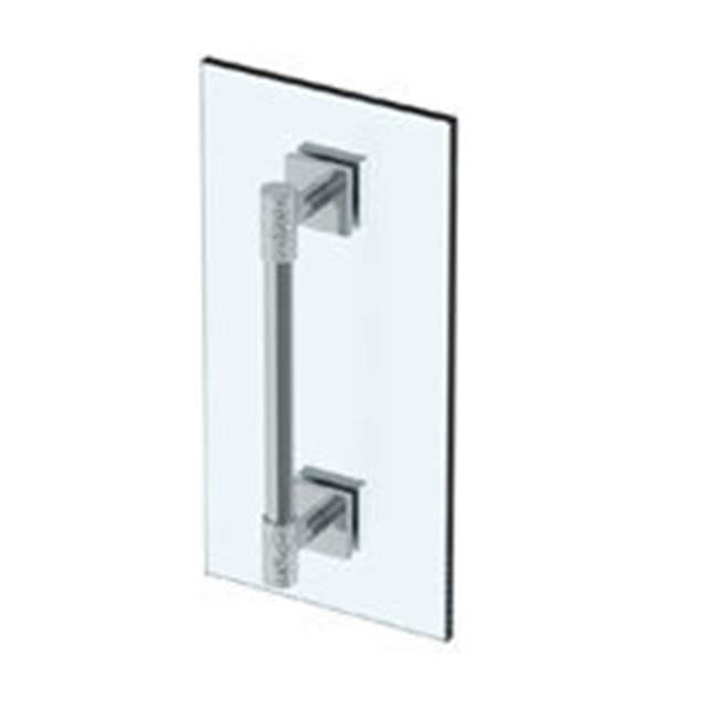 Sense 12” shower door pull/ glass mount towel bar