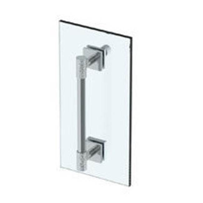 Sense 12'' Shower Door Pull  With Knob / Glass Mount Towel Bar with Hook