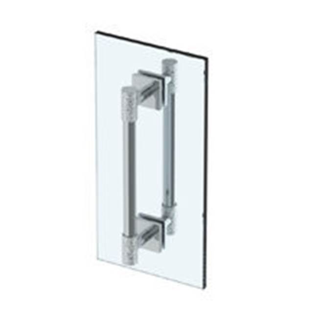 Sense 24'' double shower door pull/ glass mount towel bar