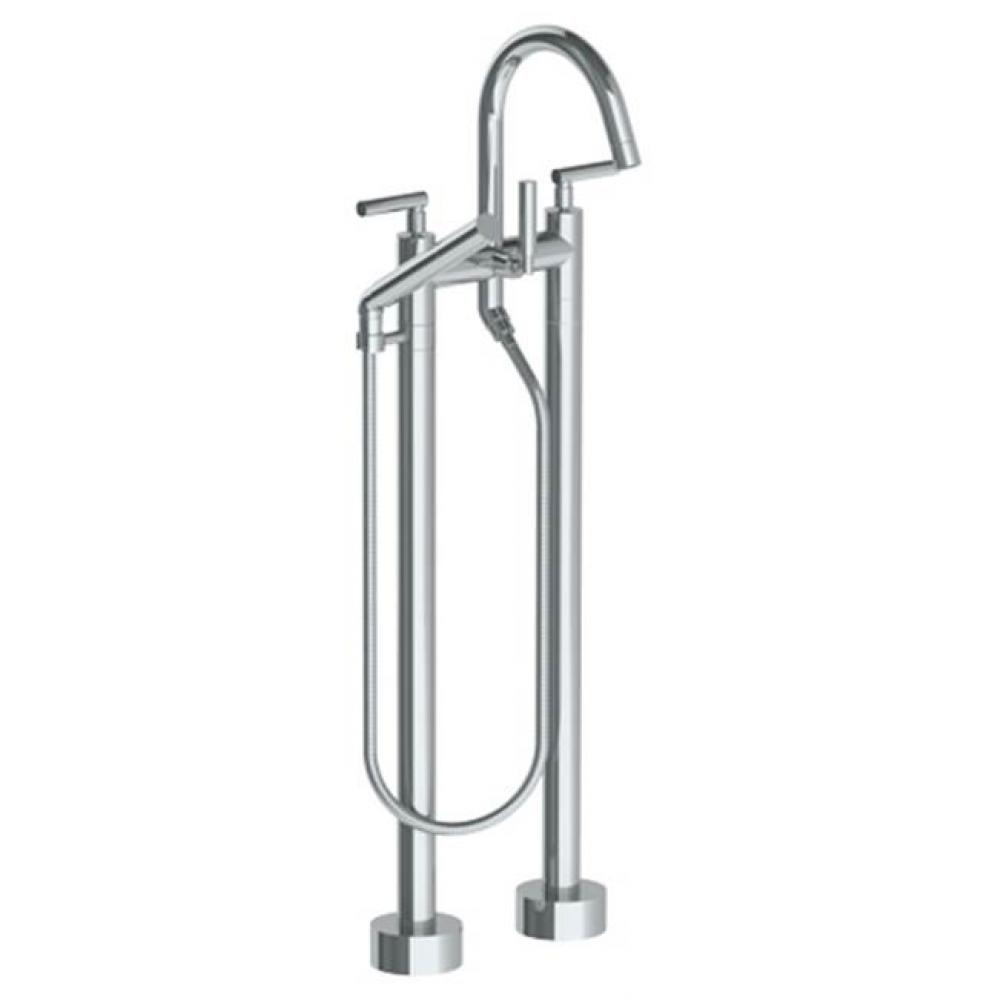 Floor Standing Bath Set with Slim Hand Shower