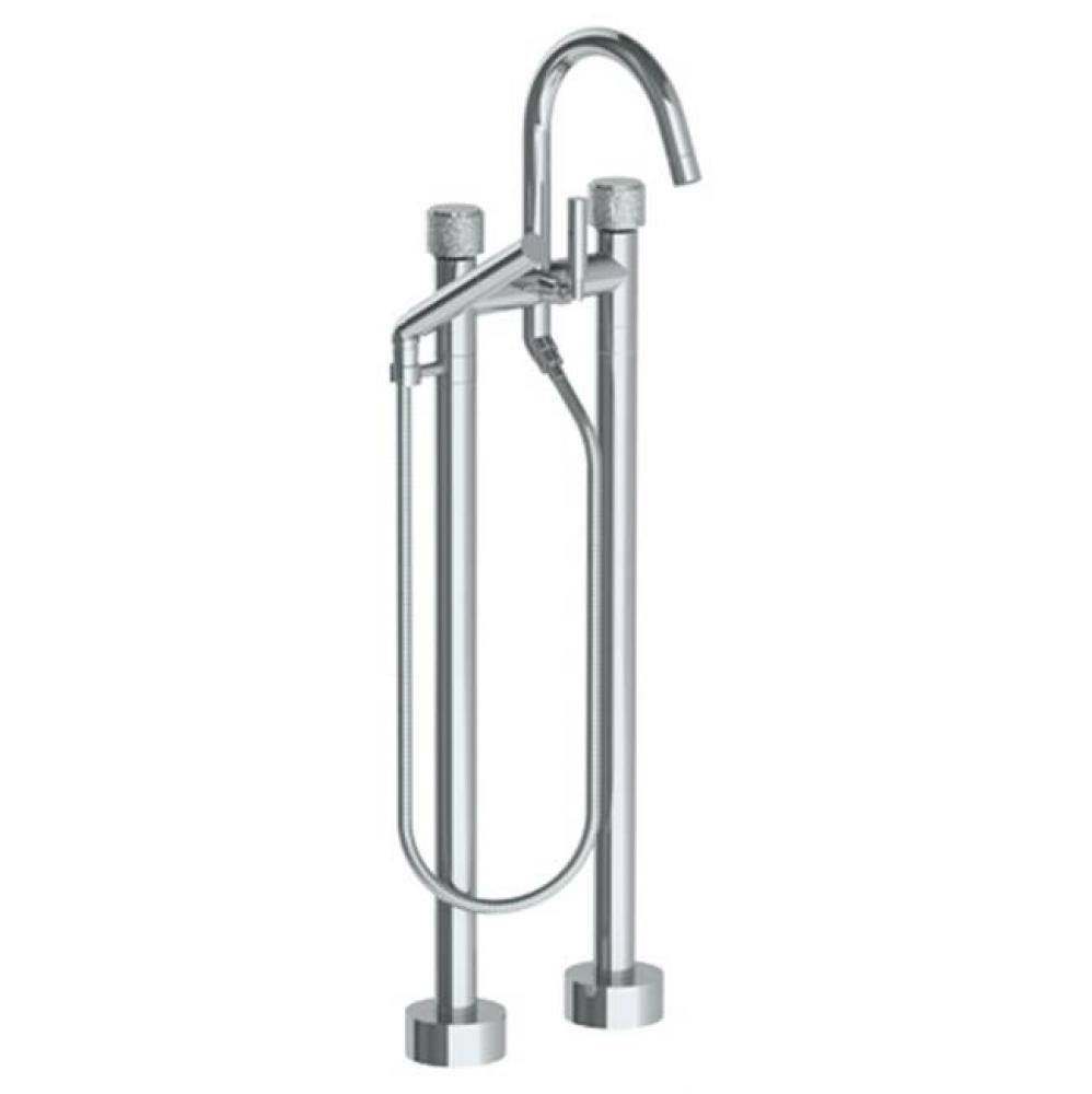 Floor Standing Bath Set with Slim Hand Shower