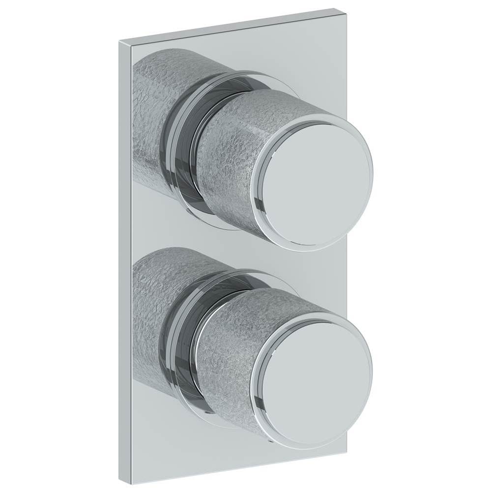 Wall Mounted Mini Thermostatic Shower Trim with built-in control, 3 1/2'' x 6 1/4'&