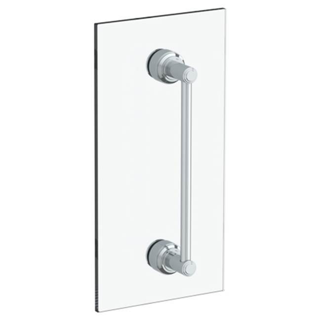 Transitional 6'' shower door pull/ glass mount towel bar