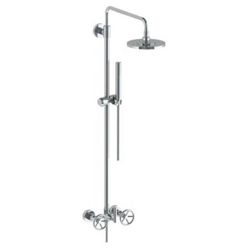 Wall Mounted Exposed Shower with Hand Shower